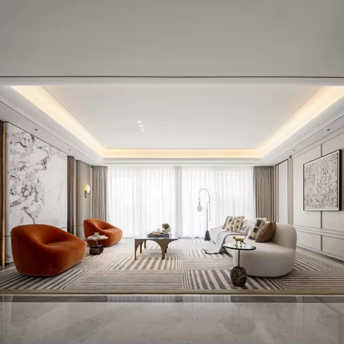 Interior Design And Construction - Sanhai Interior Design Service Zeitgenössischer, prägnanter