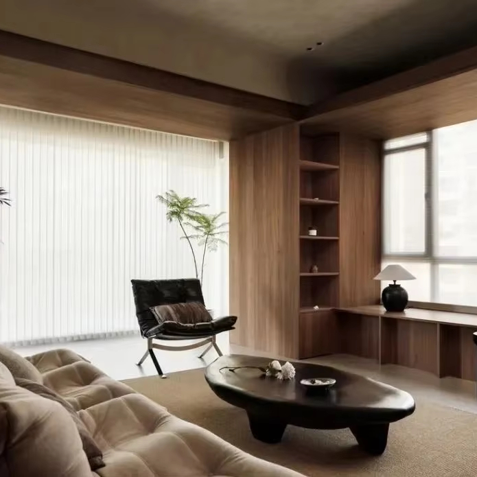 Interior Design Online Free - Sanhai Innendesign im japanischen Stil, Holzbodenplan,