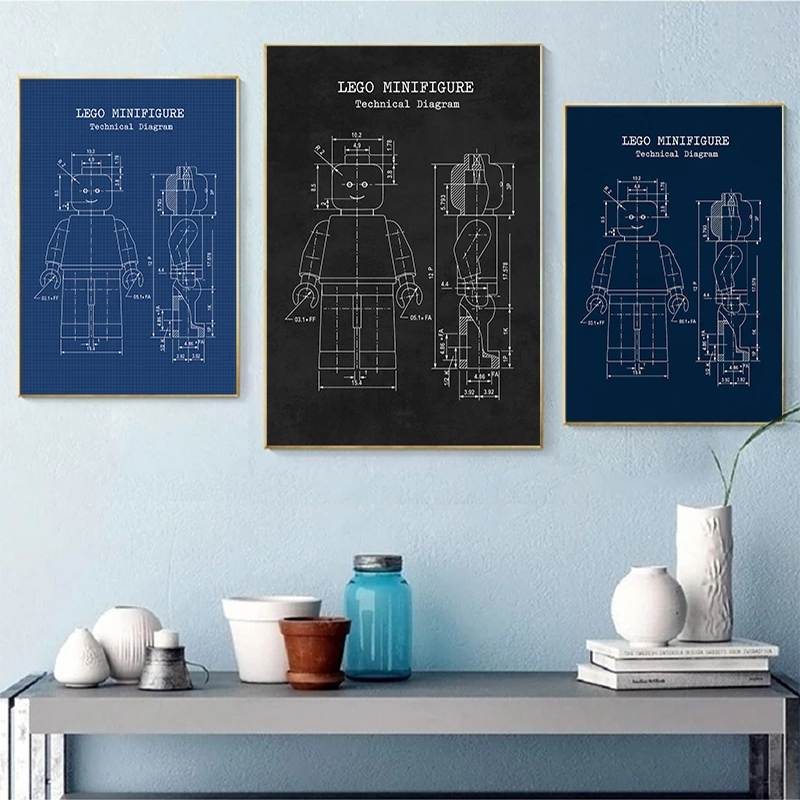 Legos Man Patent Vintage Poste – Interior Design Studio Bewertung und Preis
