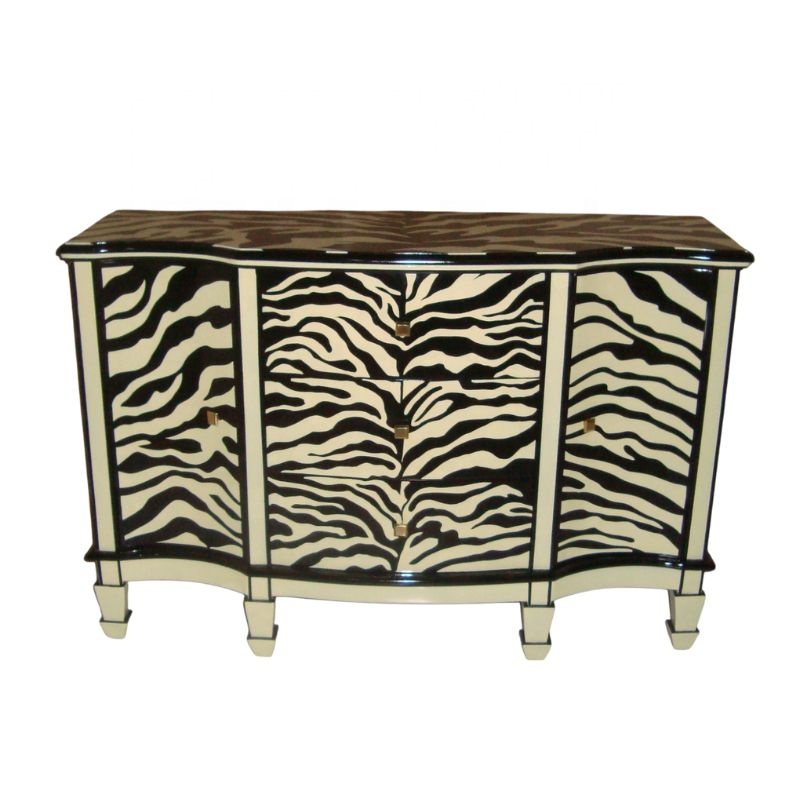 Zebra-Bemaltes Küchenschranksi – Interior Design Monochrome Bewertung und Preis