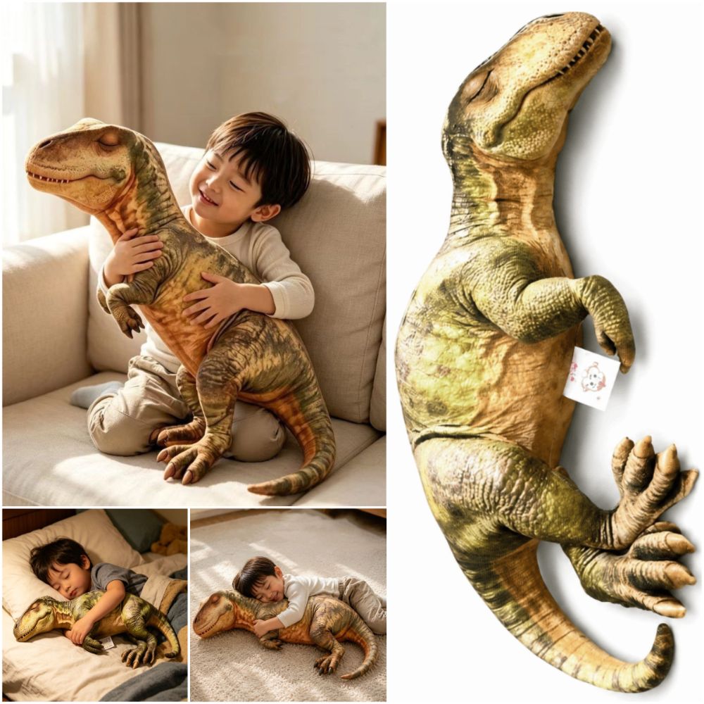 3D-Design Dinosaurier-Kissen,  – Textured Throw Natural Bewertung und Preis