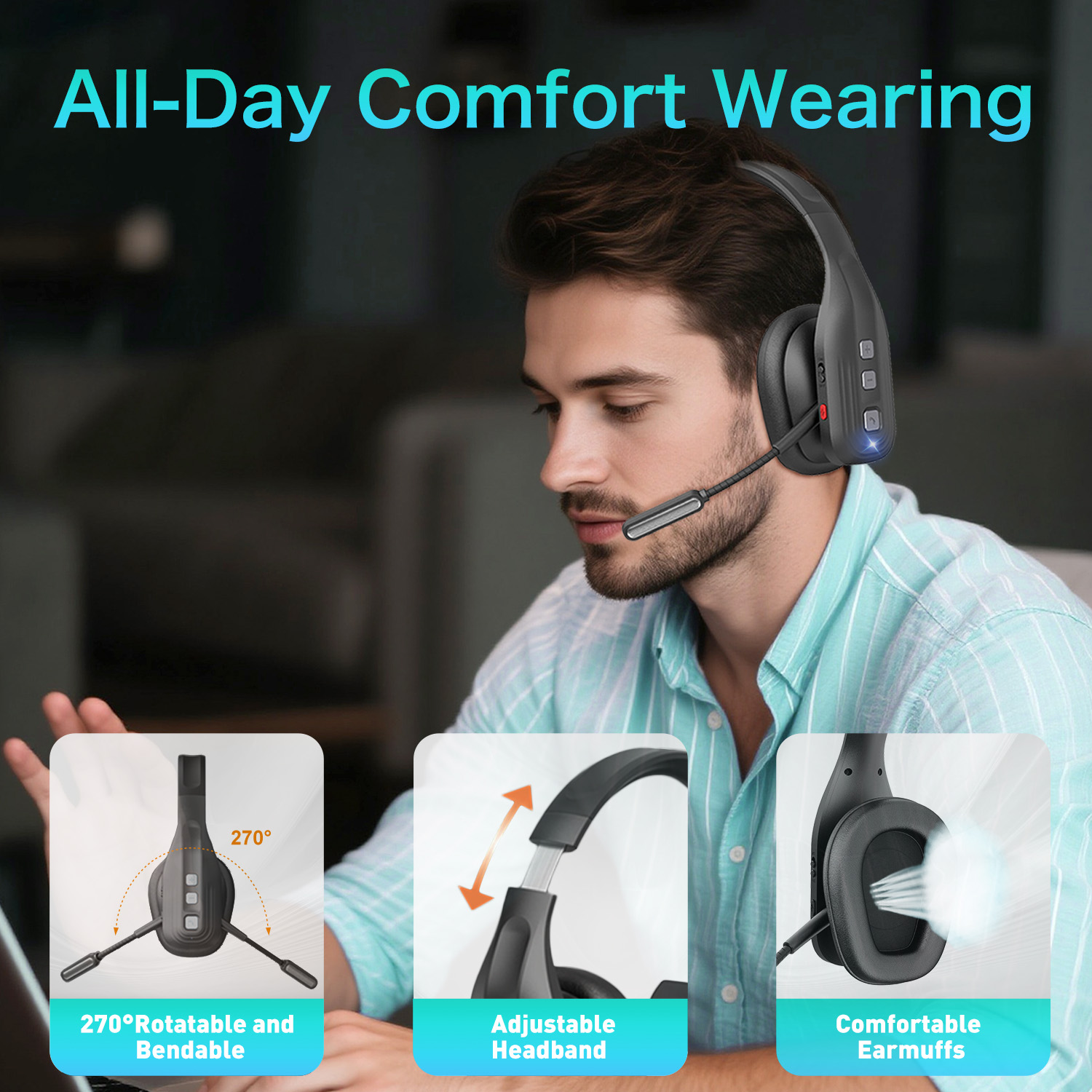 LKW-Fahrer-Headset mit Dual-Mi – Interior Design Software Bewertung und Preis